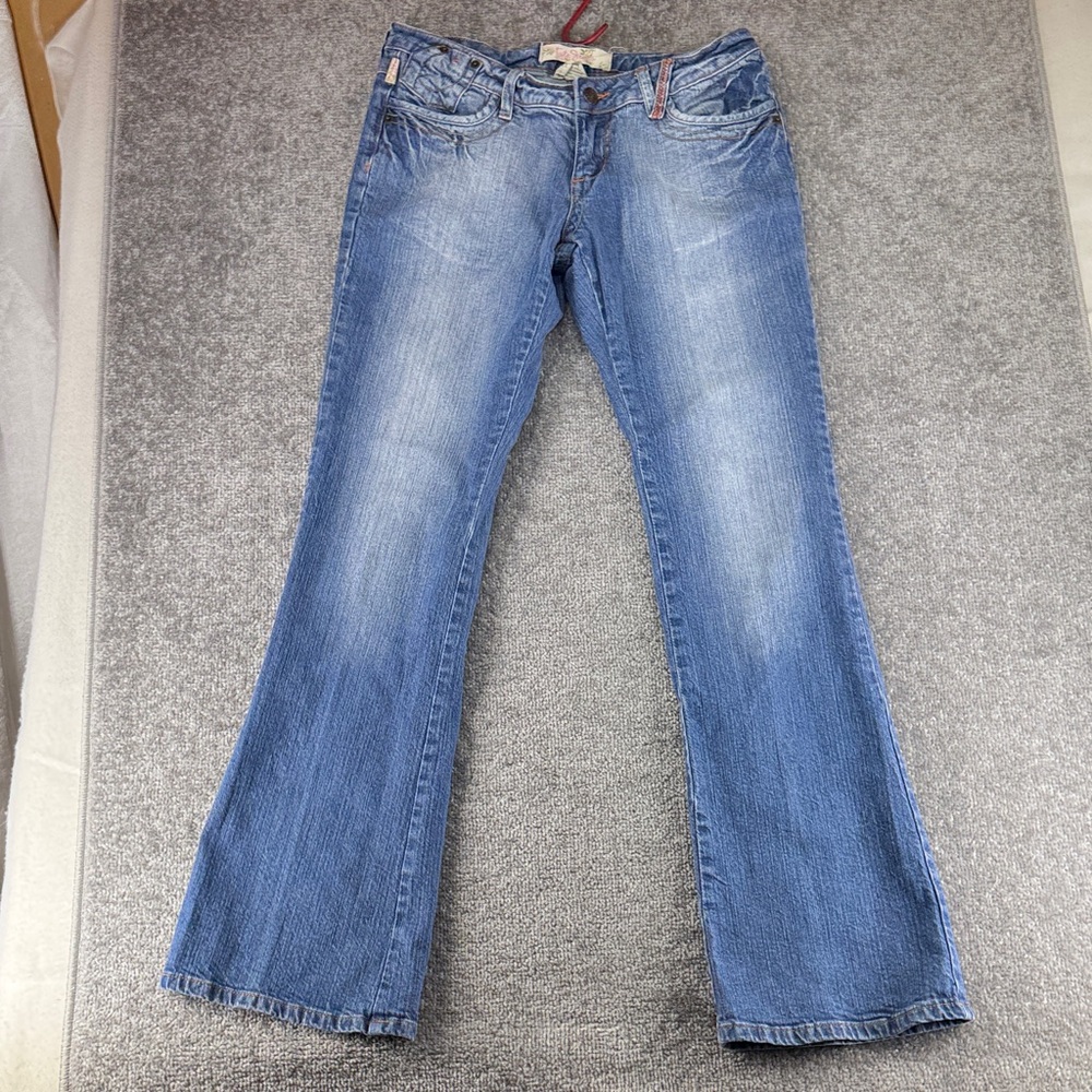 Tyte Jeans Y2K Blue Jeans Bootcut Juniors Size 9 Low Rise Pants